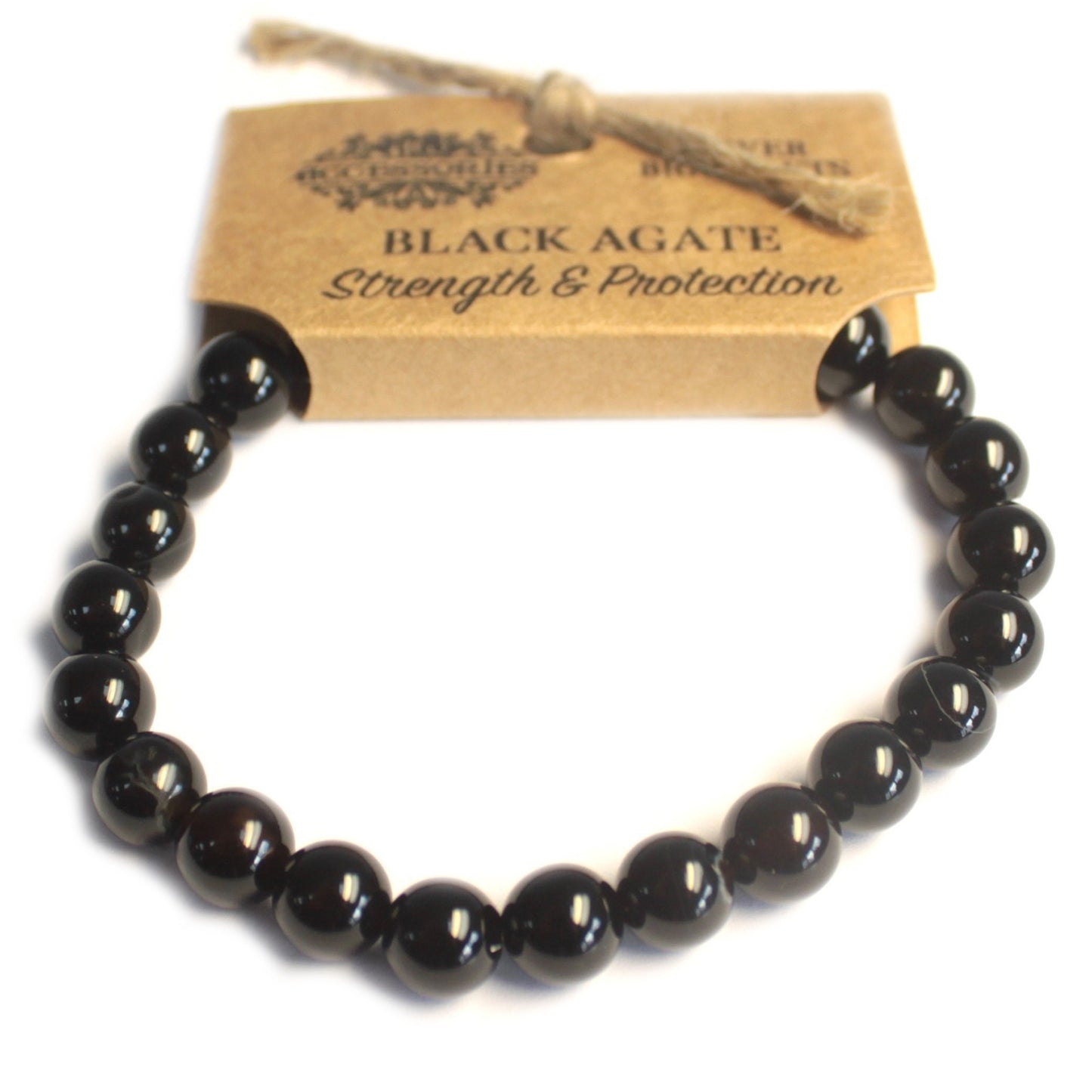 Power Bracelet - Black Agate