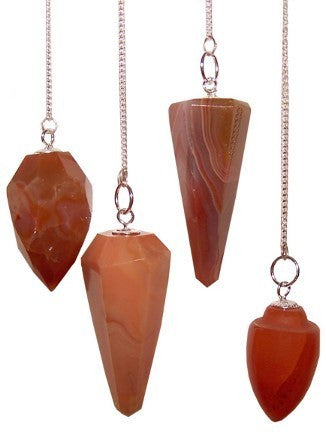 Crystal Pendulum - Carnelian