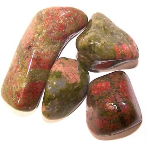 Pack of 24 L Tumble Stones - Unakite L