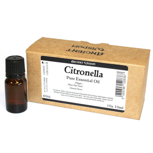 10x 10ml Citronella Essential Oil Customisable