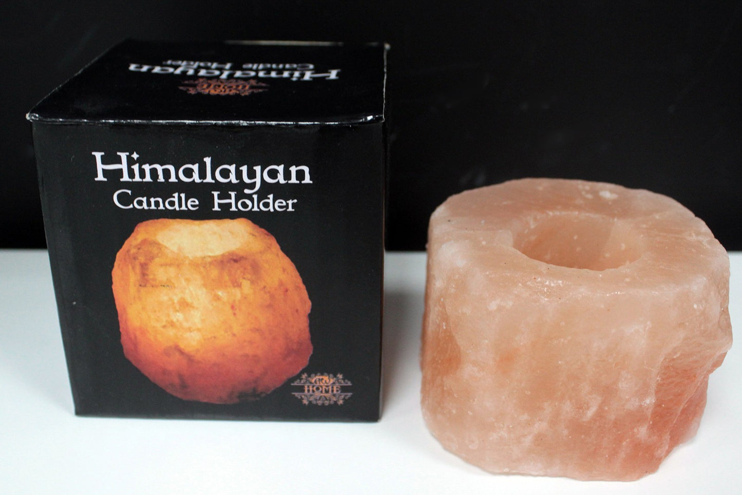 Natural Salt Candle Holder