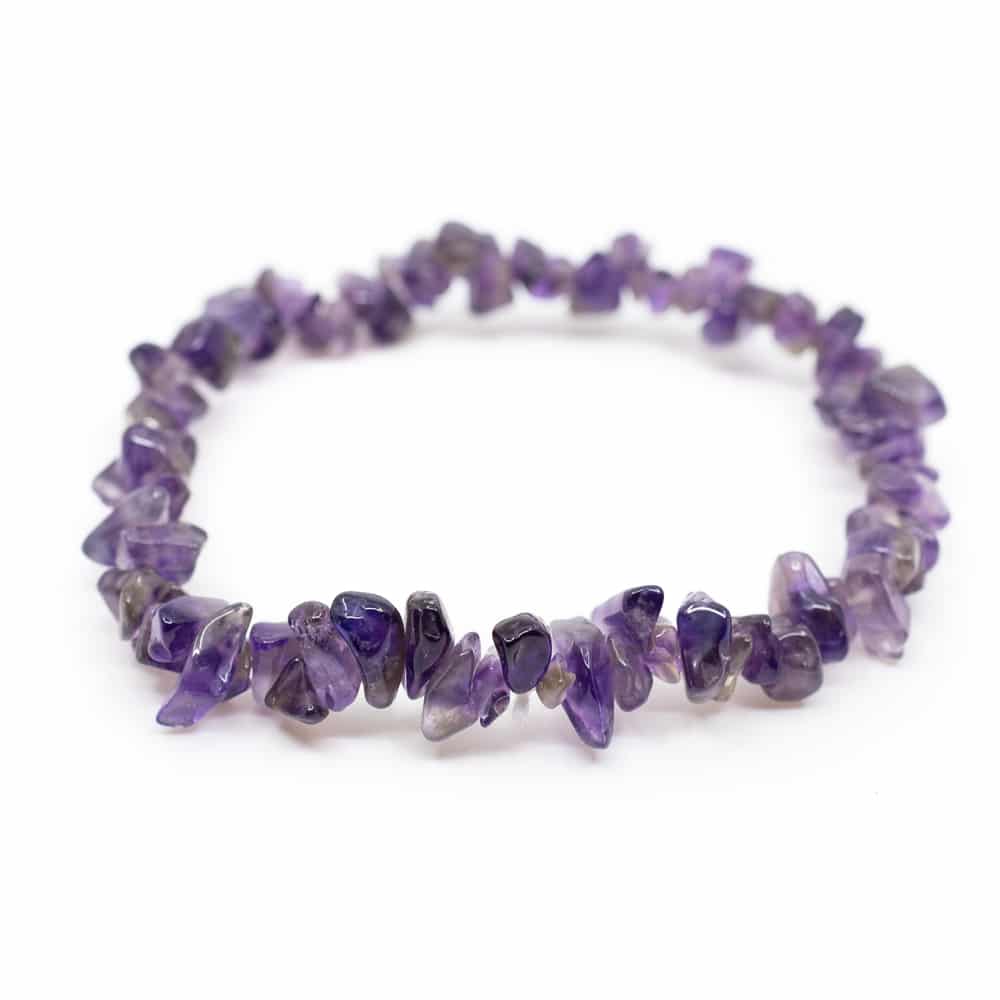 Amethyst Crystal Chip Bracelet