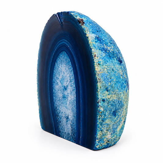 Blue Agate Geode – Approx. 9.5cm