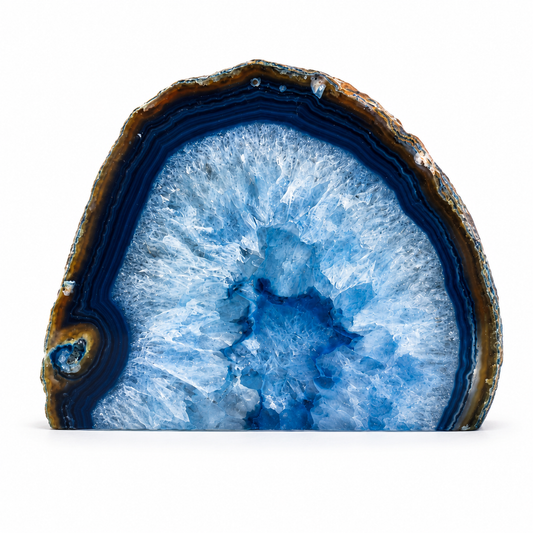Blue Agate Geode – Approx. 9cm