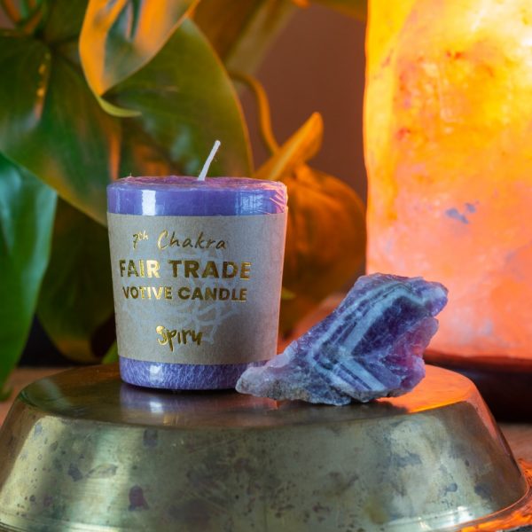 Crown Chakra Votive Candle - FairTrade