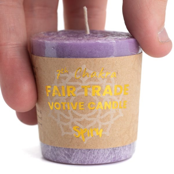 Crown Chakra Votive Candle - FairTrade