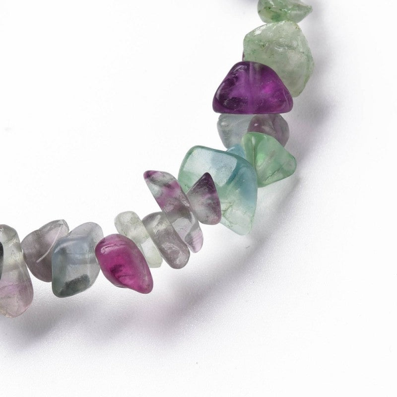 Fluorite Crystal Chip Bracelet