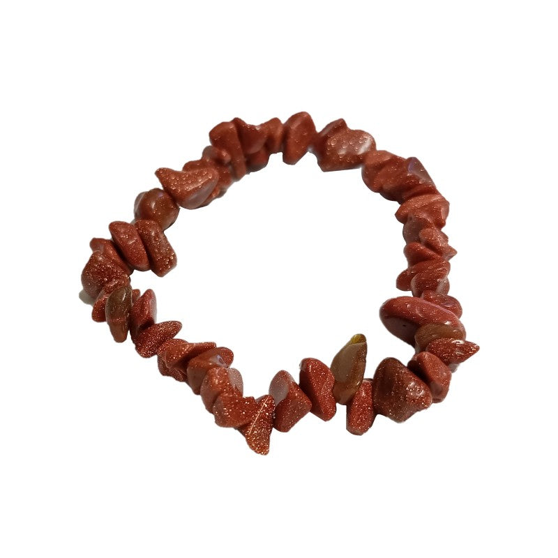 Goldstone Crystal Chip Bracelet