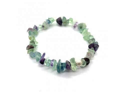 Fluorite Crystal Chip Bracelet