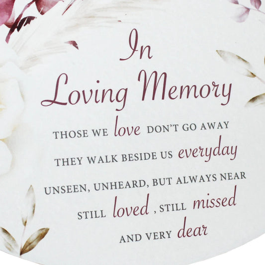 Memorial Oval Plaque - "In Loving Memory"