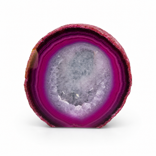 Pink Agate Geode – Approx. 8cm