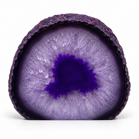 Purple Agate Geode – Approx. 9.5cm