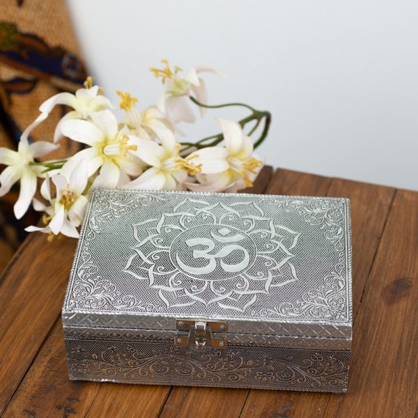 OM Styled Oracle Card Box (Silver)