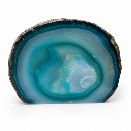 Teal Agate Geode – Approx. 11.5cm
