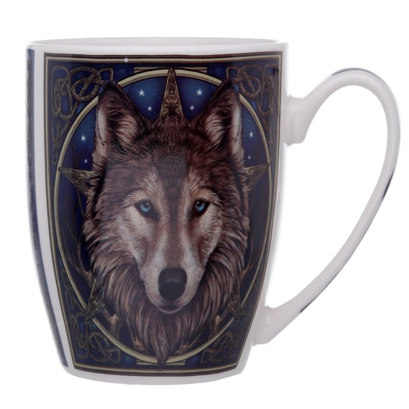 Wolf Head Porcelain Mug