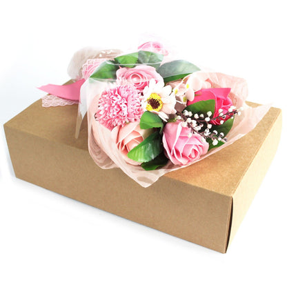 Boxed Hand Soap Flower Bouquet - Pink - Special