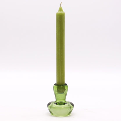 Set of 2 Mushroom Flip Dinner Candle / Tealight Holder - Garden Jade