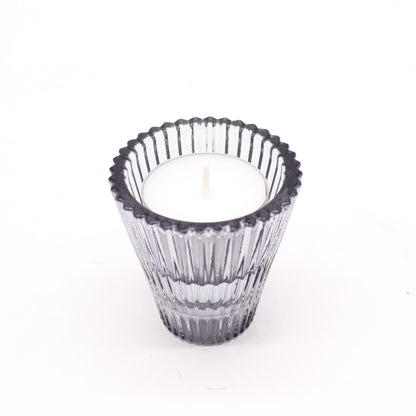 Set of 2  Flip Dinner Candle / Tealight Holder - Midnight Grey