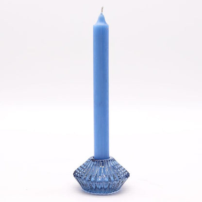 Set of 2  Flower Flip Dinner Candle / Tealight Holder - Royal Blue