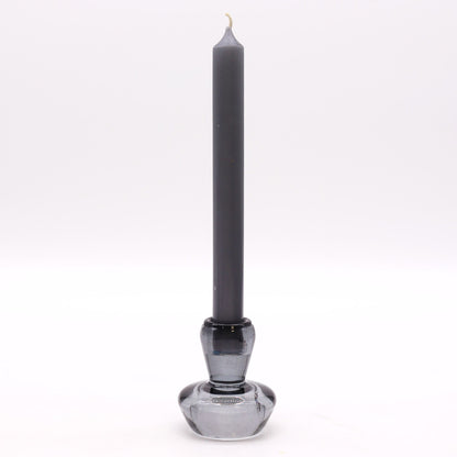 Set of 2 Mushroom Flip Dinner Candle / Tealight Holder - Midnight Grey