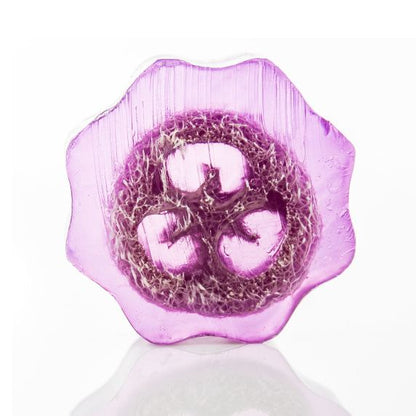 Loofah Soap Slice 100g - Lavender