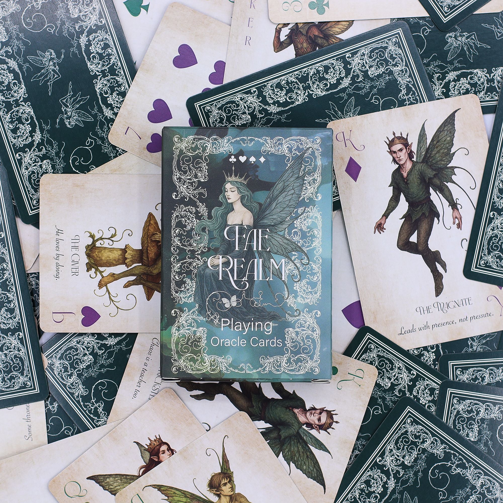Fae Realm Playing & Oracle Cards – Fairy Theme