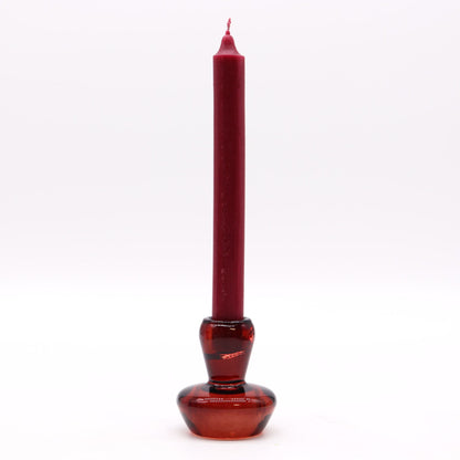 Set of 2 Mushroom Flip Dinner Candle / Tealight Holder - Vampire Red