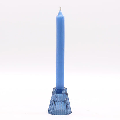 Set of 2  Flip Dinner Candle / Tealight Holder - Royal Blue