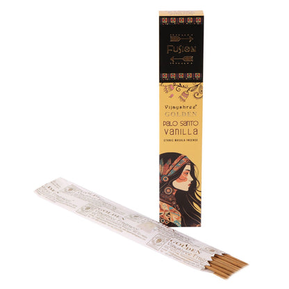 Golden Palo Santo and Vanilla Incense Sticks
