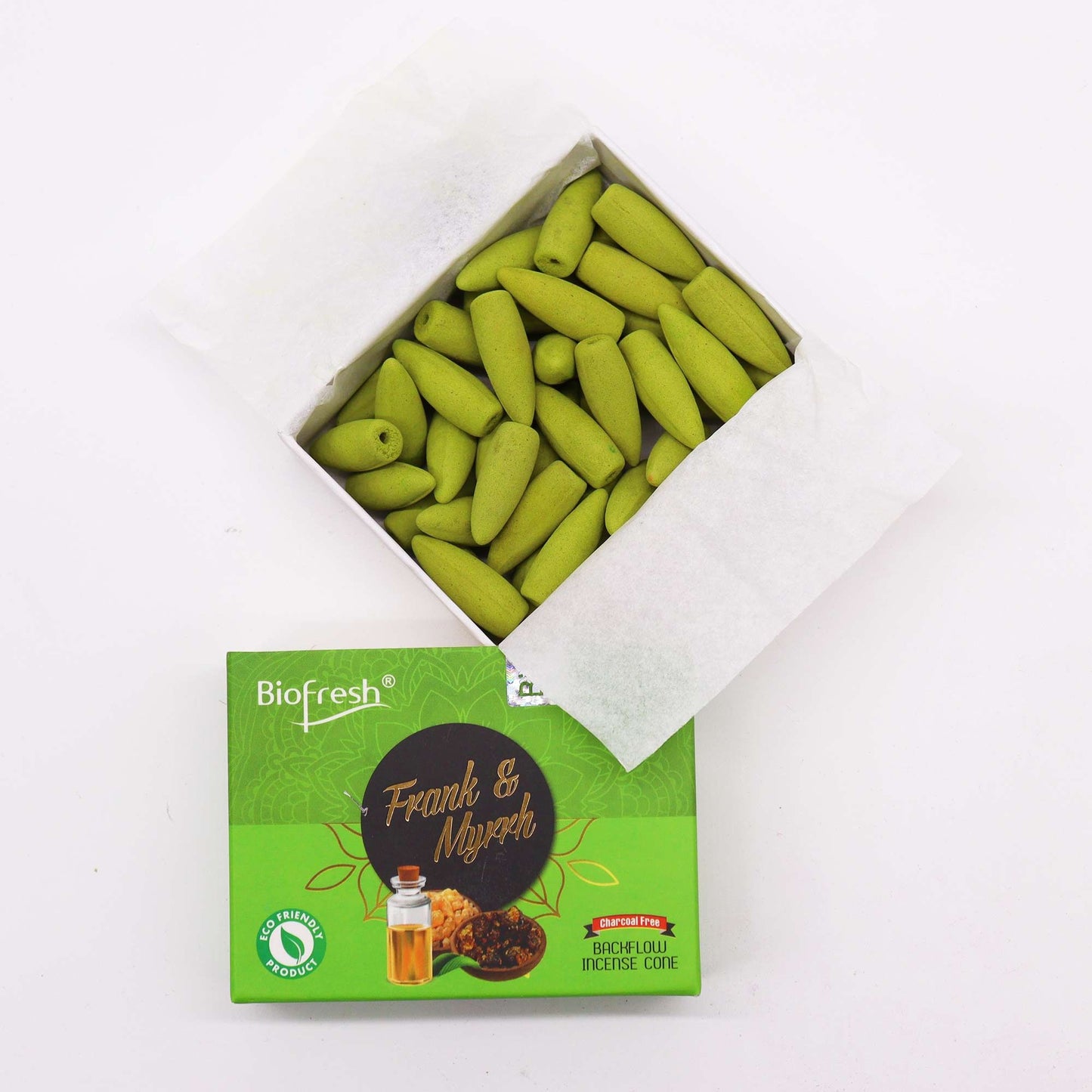 Biofresh Backflow Incense Cones (40 cones) - Frank & Myrrh