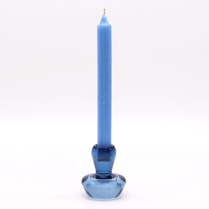 Set of 2 Mushroom Flip Dinner Candle / Tealight Holder - Royal Blue