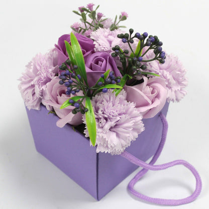 Soap Flower Bouqet - Lavender Rose & Carnation - SPECIAL
