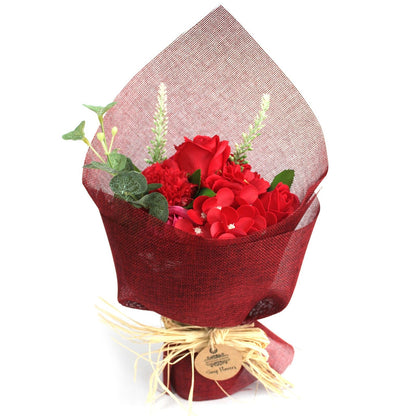 Standing Soap Flower Bouquet - Red - Special