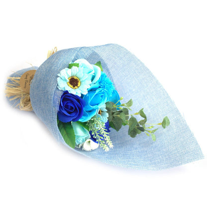 Standing Soap Flower Bouquet - Blue - Special