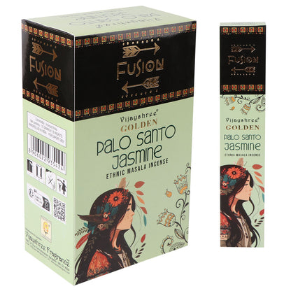 Golden Palo Santo and Jasmine Incense Sticks