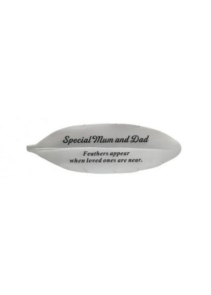 Memorial Feather - Special Mum & Dad
