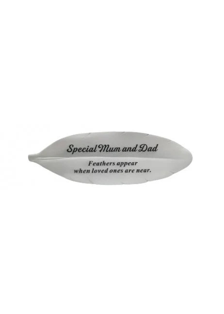 Memorial Feather - Special Mum & Dad