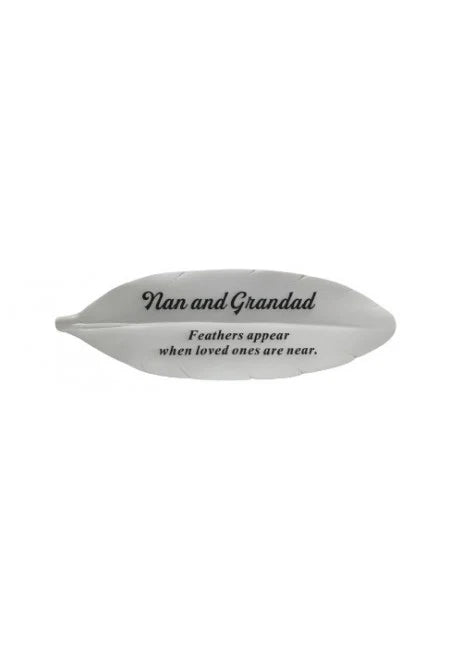 Memorial Feather - Nan & Grandad