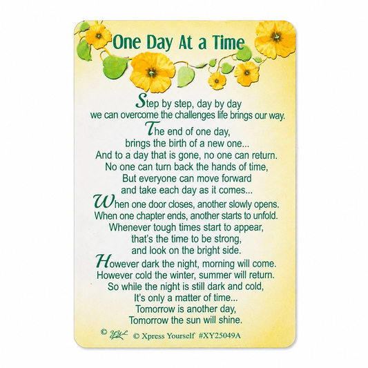 One Day at a Time Keepsake Wallet Card with Envelope