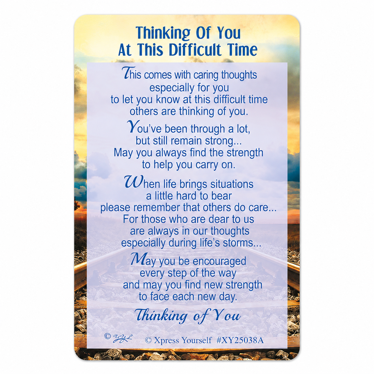 Thinking of you Keepsake Wallet Card with Envelope