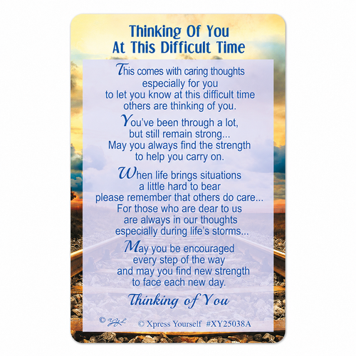 Thinking of you Keepsake Wallet Card with Envelope