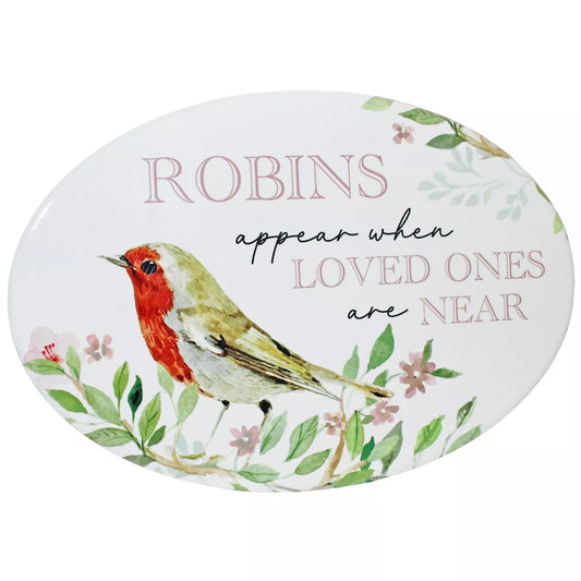 Memorial Oval Plaque - "Robins Appear"