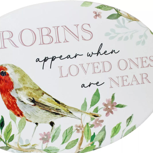 Memorial Oval Plaque - "Robins Appear"