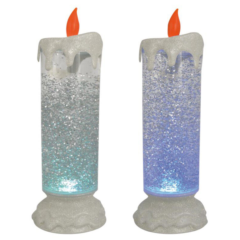 Christmas Glitter Candle - 3LED